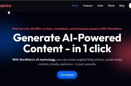 wordhero ai tool