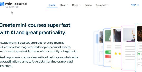 mini course generator ai tool