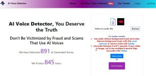 ai voice detector tool AI Voice Detector